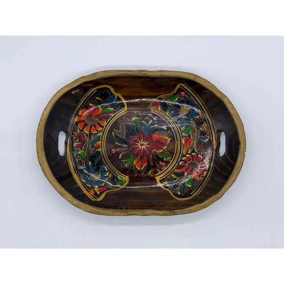 Habitat International Vtg Wooden Serving Tray England Hand Made - Picture 2 of 9